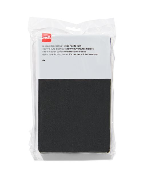 6 couvre-livres extensibles noirs