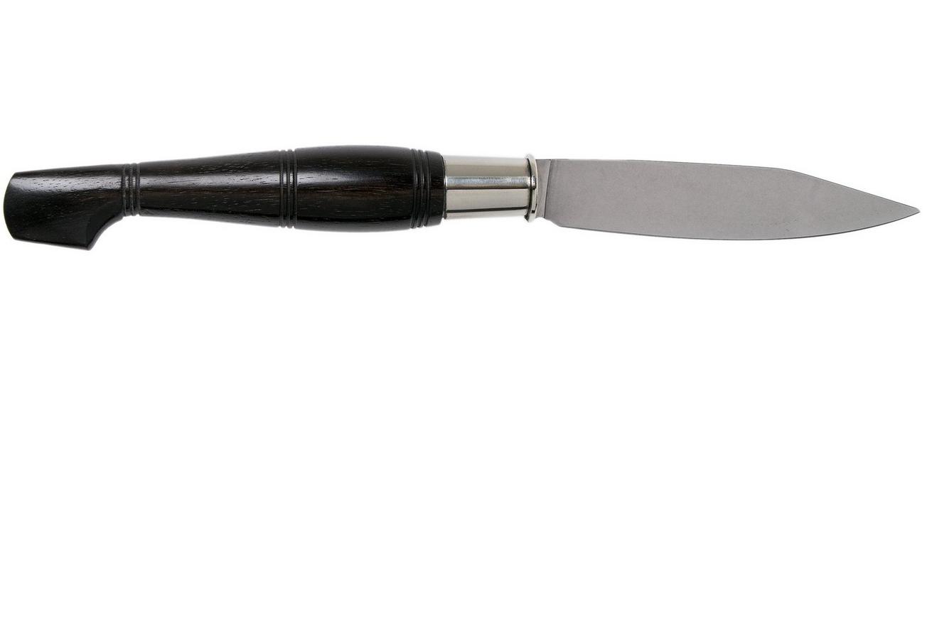 Nontron No. 25 Turning Ferrule, Ebony, clog shape NN25EB zakmes