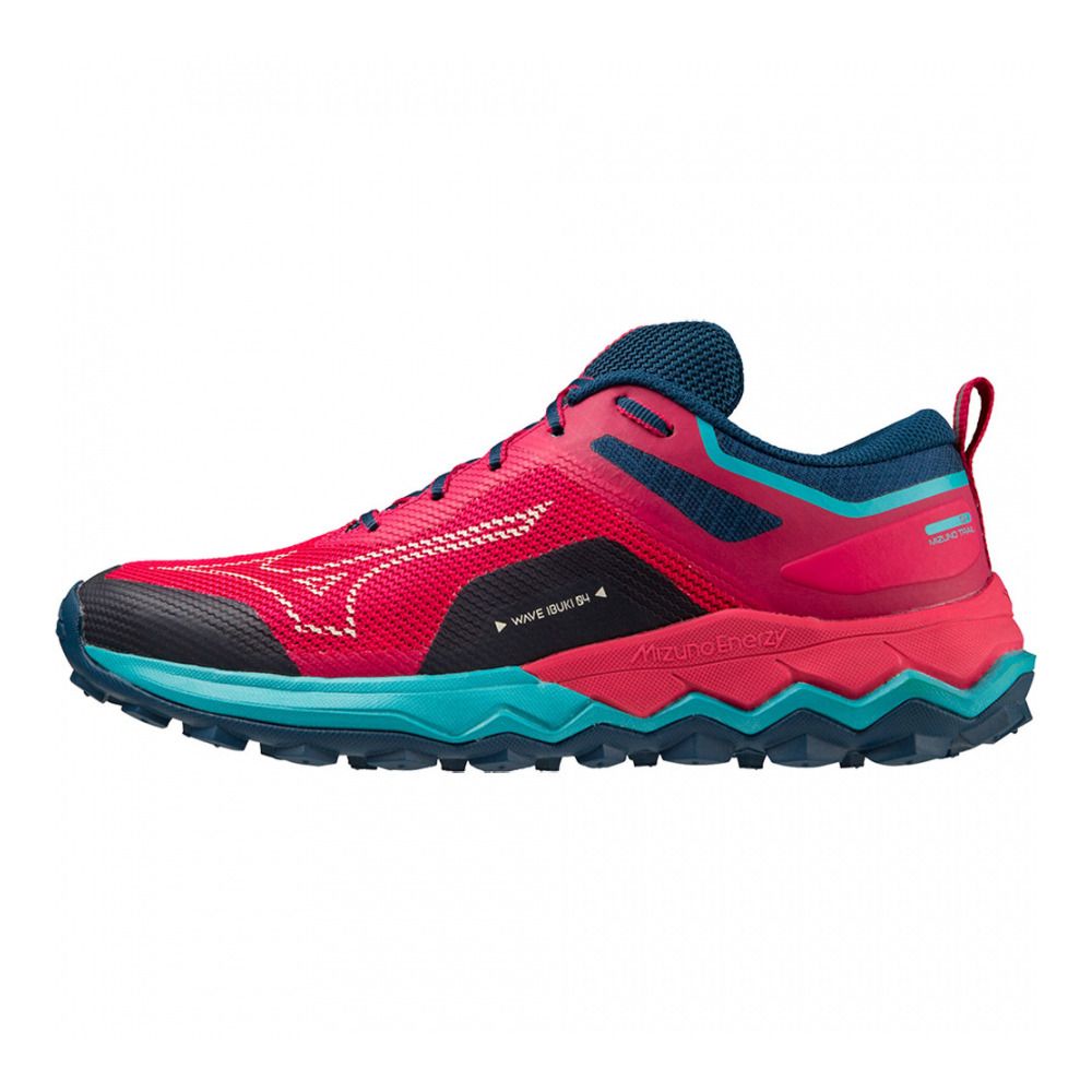 Mizuno WAVE IBUKI 4 - Chaussures trail Femme jazzy/bluebird/blueopal