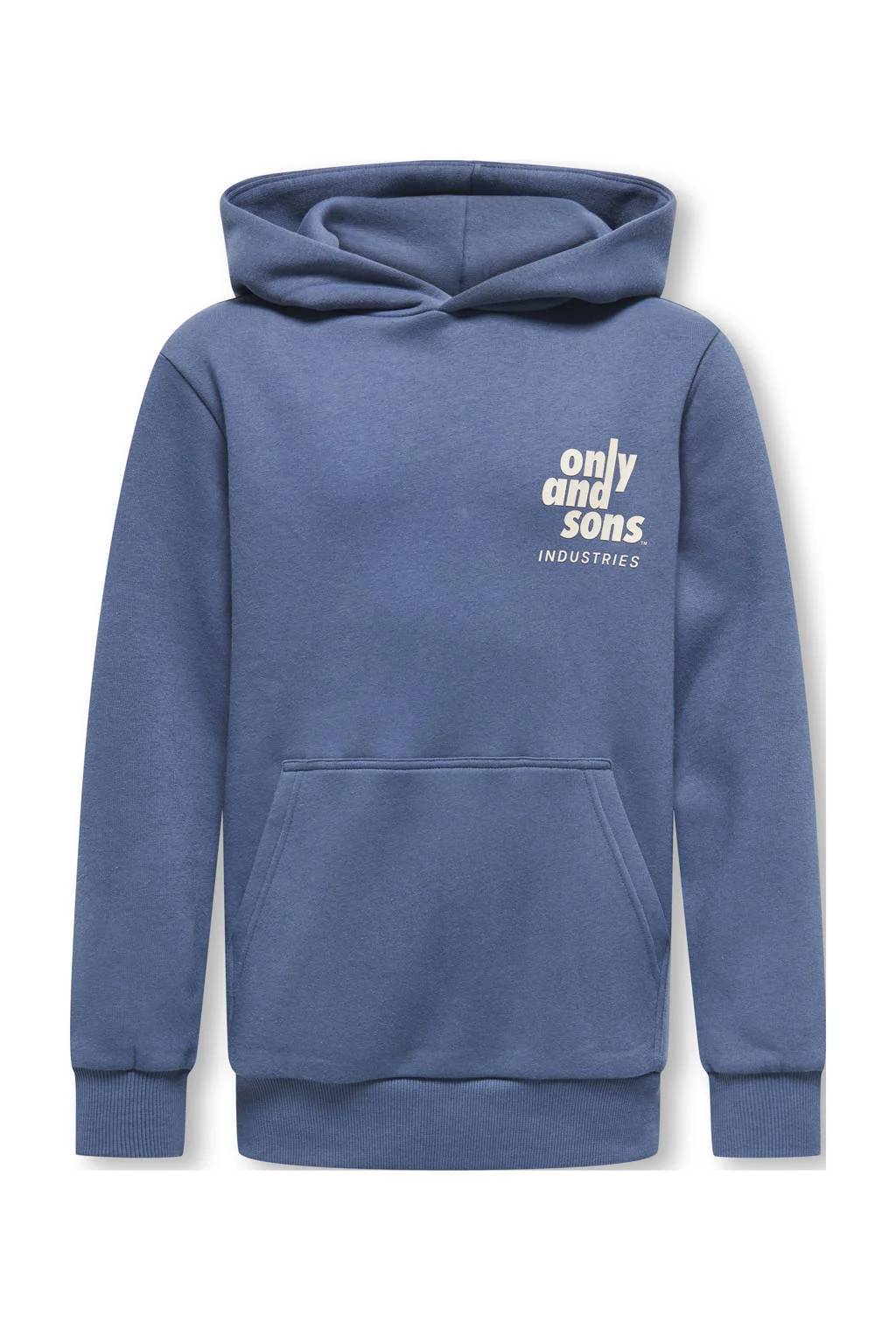 ONLY & SONS JUNIOR hoodie blauw