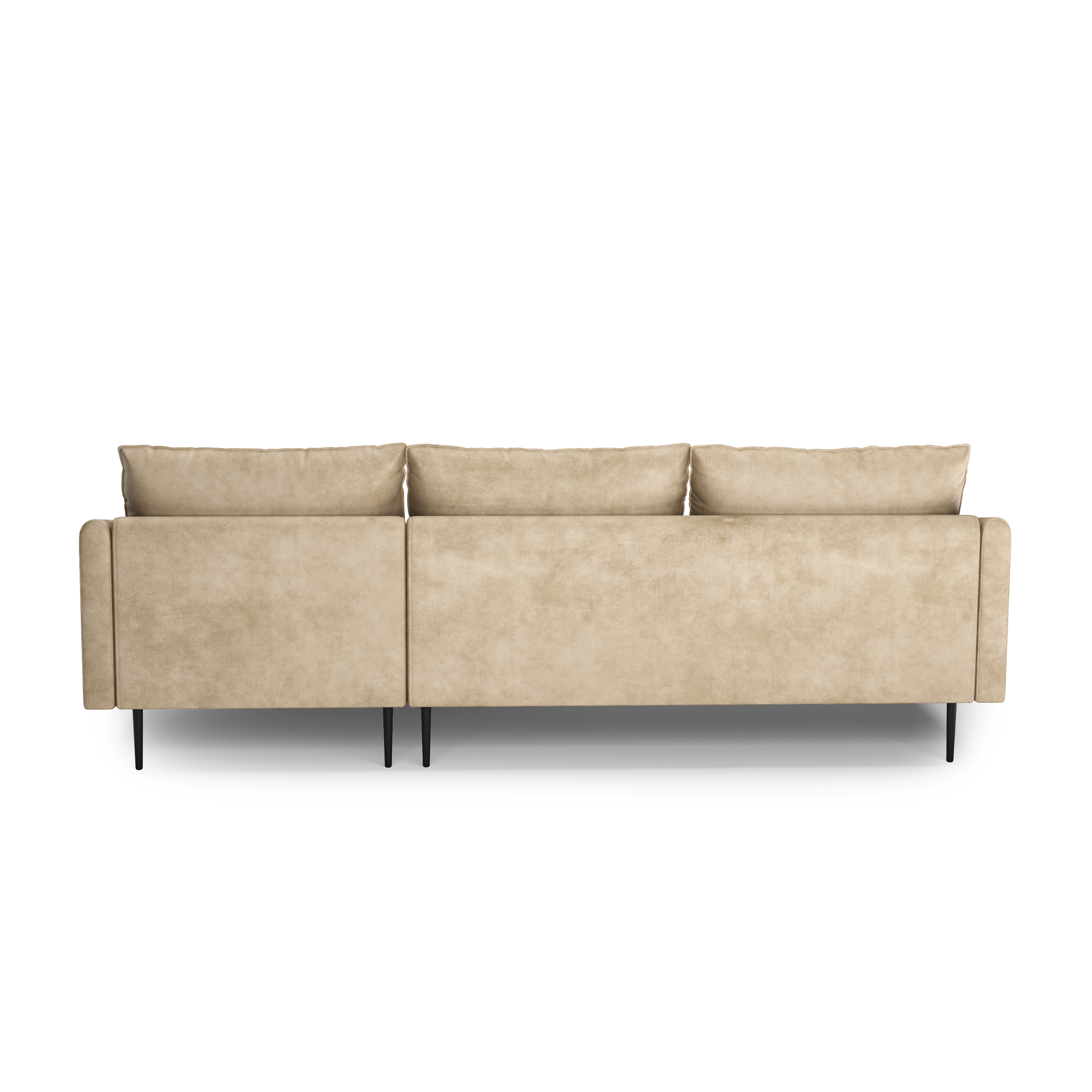 Ecksofa Leder LIV rechts beige