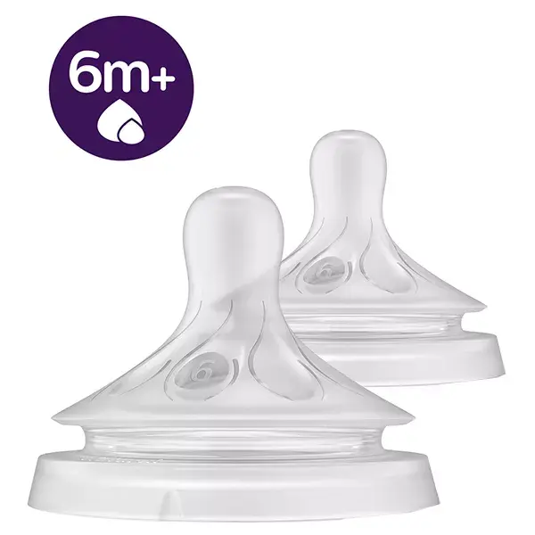 Bico Avent Natural Response LQ +6m Espesso - Pacote com 2 unidades