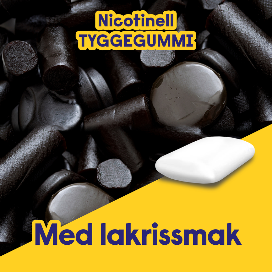 Nicotinell Lakris tyggegummi 2 mg, Slutte å røyke, 204 stk
