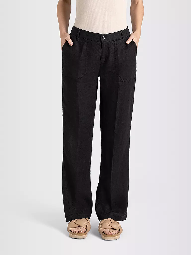 MAC Leinenhose NORA schwarz