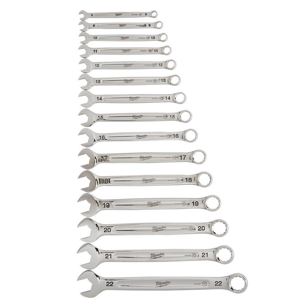 MILWAUKEE 15pc Metric Wrench Combination Set 48229515