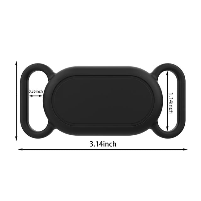 Silikone beskyttelsescover til Samsung Galaxy SmartTag2 Sort