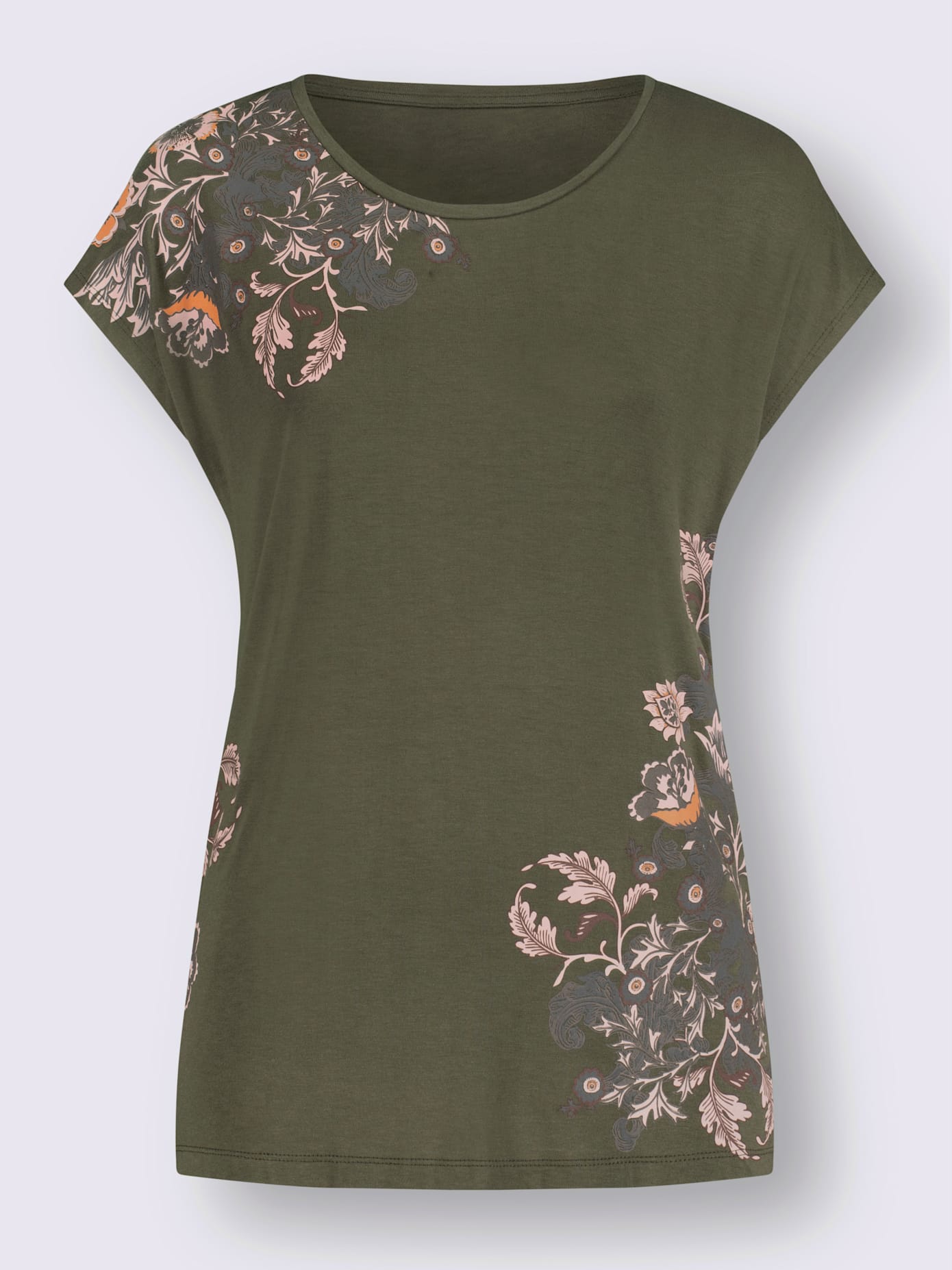 T-shirt à encolure ronde viscose