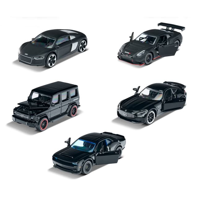 Majorette - Geschenkset Fahrzeuge - Black Edition