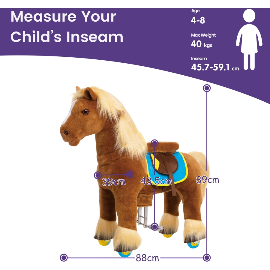 PonyCycle® Brown Horse - groß