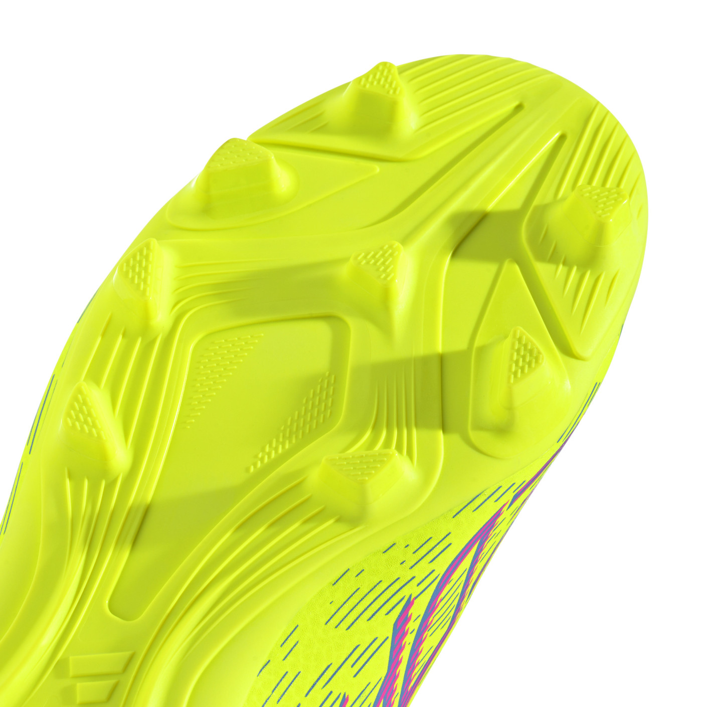 Adidas Predator Club Gras / Kunstgras Voetbalschoenen (MG) Kids Neongeel Blauw Roze