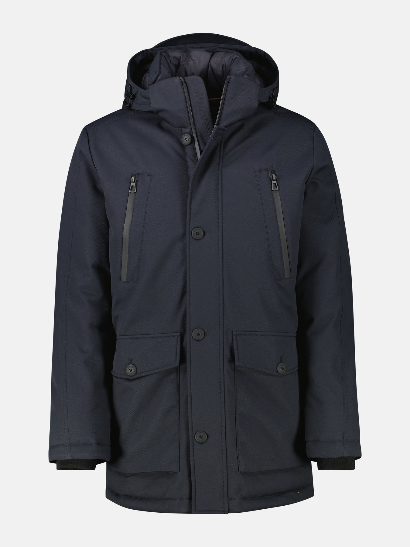 Herren-Parka in Twillstruktur