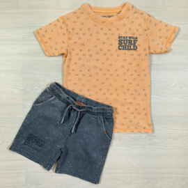 Stay wild surf child tee - Mock Orange
