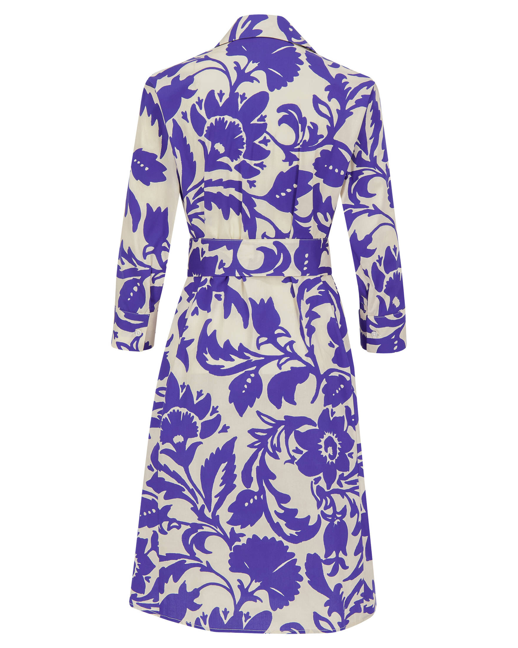 Rossana Diva| Damen Hemdblusenkleid 3/4-Arm