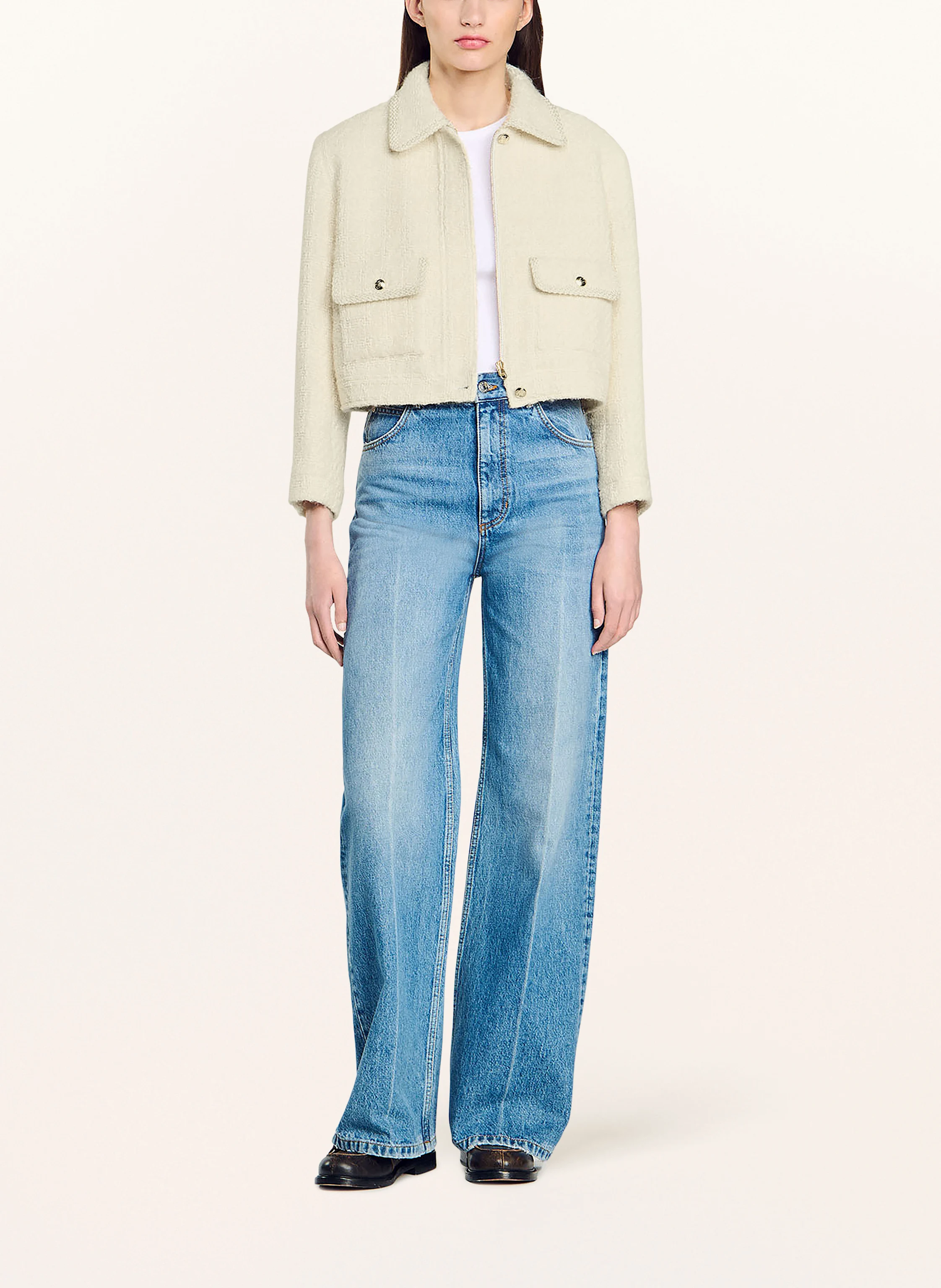 SANDRO Tweed-Jacke