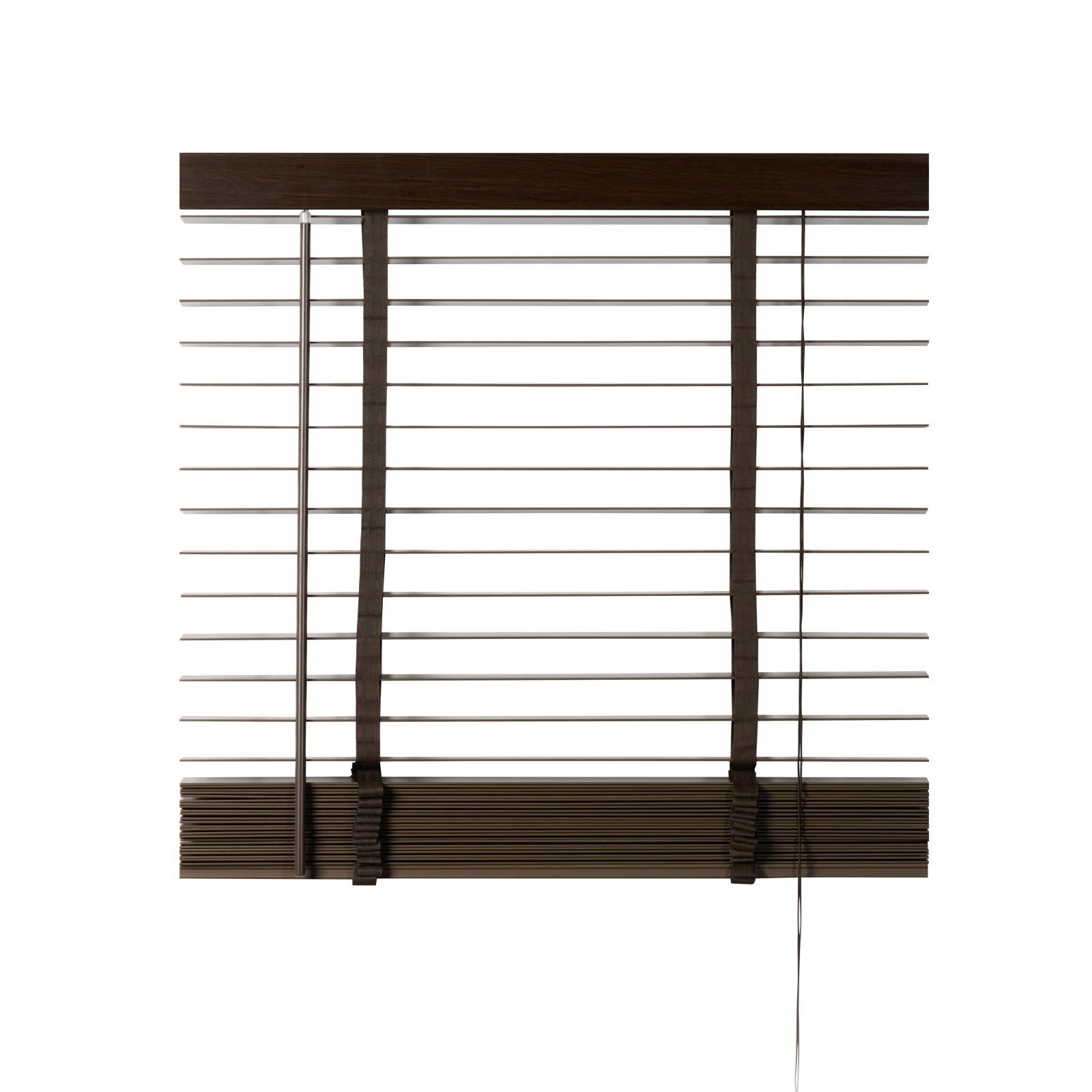 Jaloezie Hout Bruin - Hout - 80x180x5cm (BxHxD)