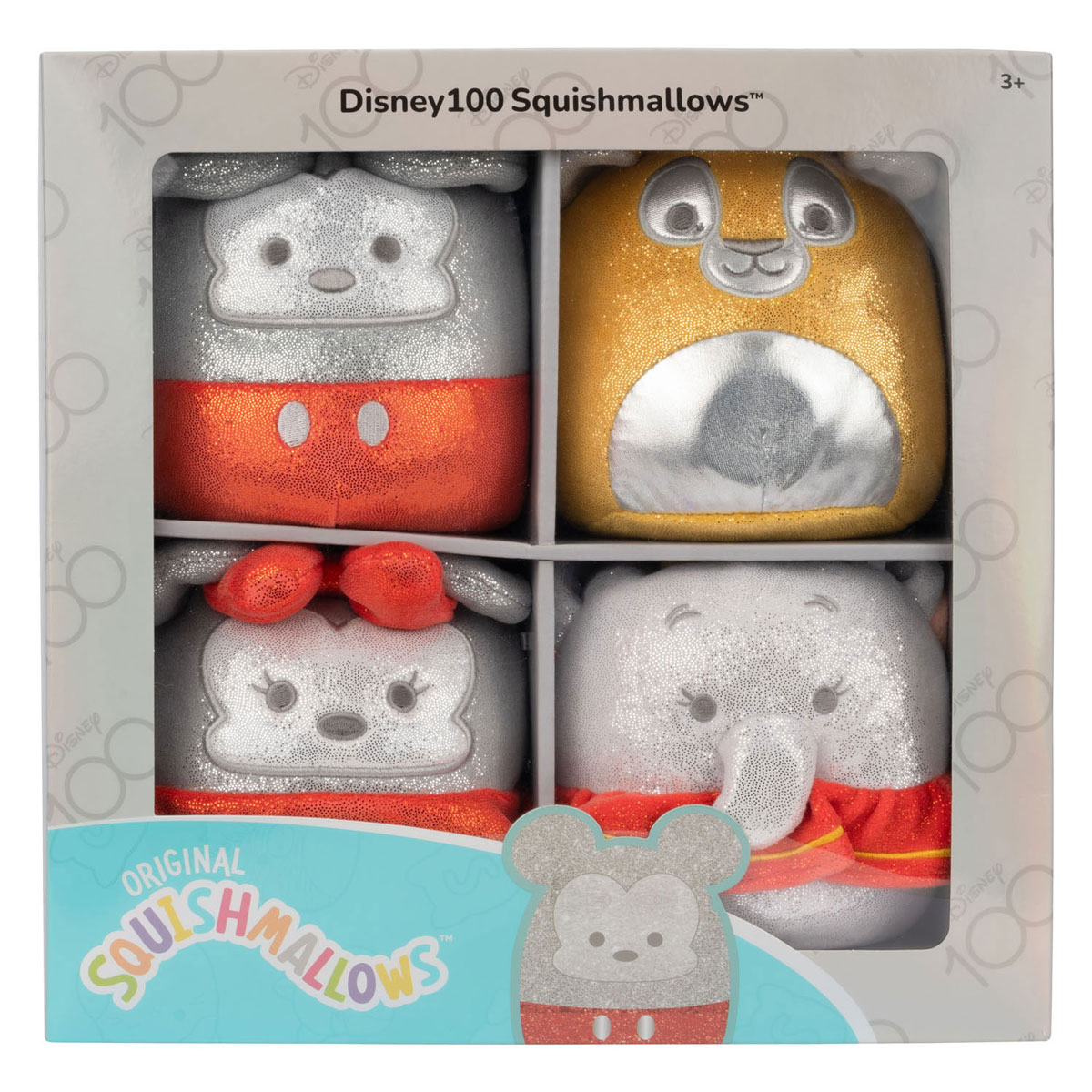 Squishmallows Knuffel Pluche - D100 Winnie, Tinkerbell, Nala, Dumbo 12,5cm