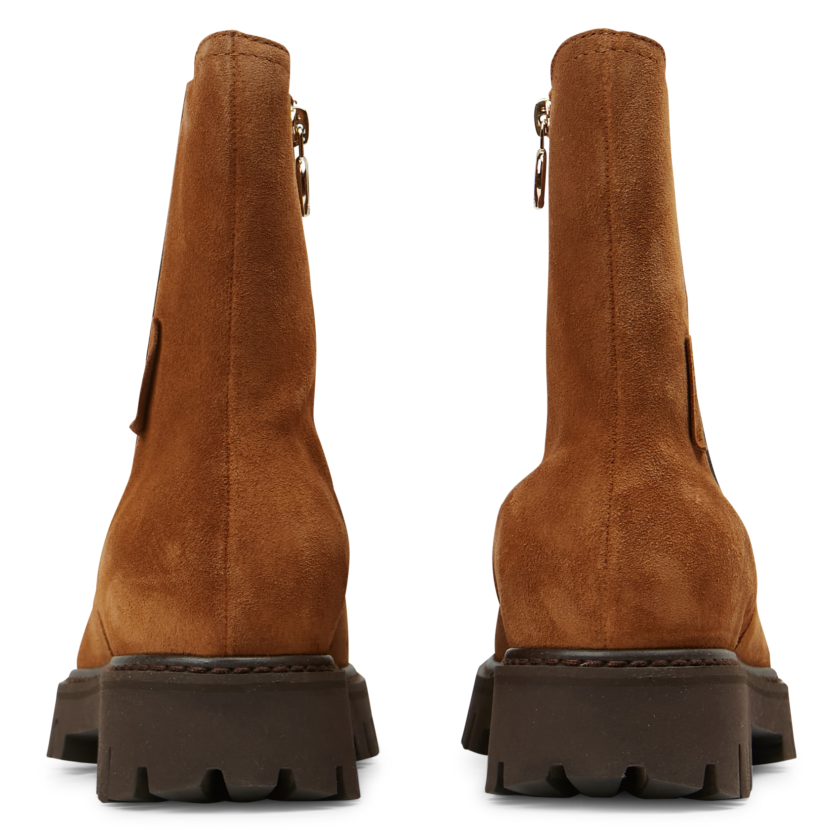 GEORGIA - Bottines en cuir velours| Beige