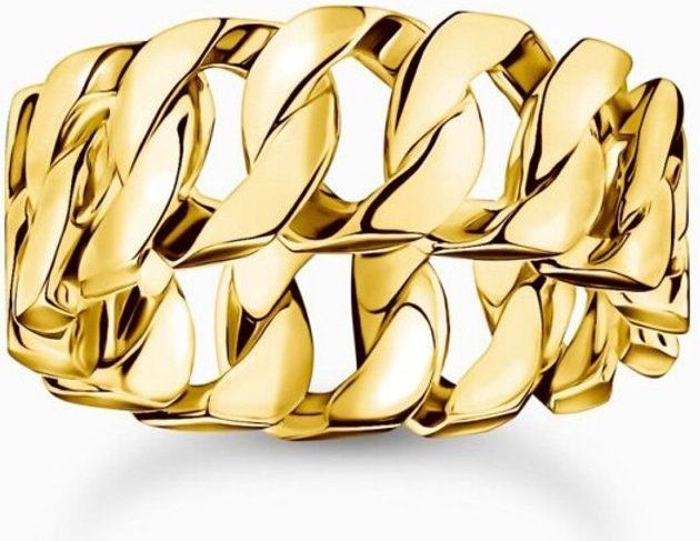 Thomas Sabo - Ring - Gerecycled Zilver - Geel Goud Verguld - 18 Karaat