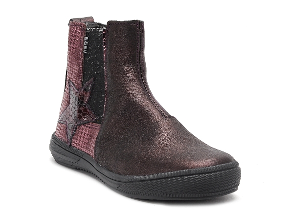 Bopy boots bottine enfant samalo enfant bordeaux