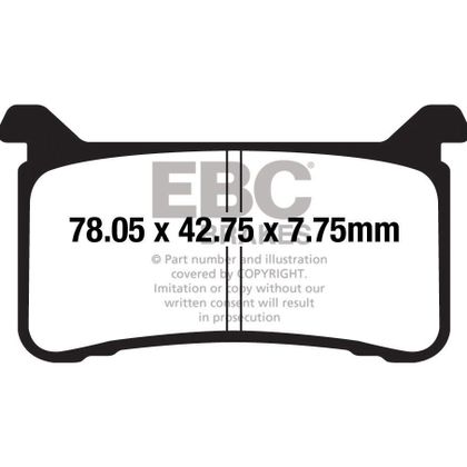 Plaquettes de freins EBC Sinter Métal Fritté avant
