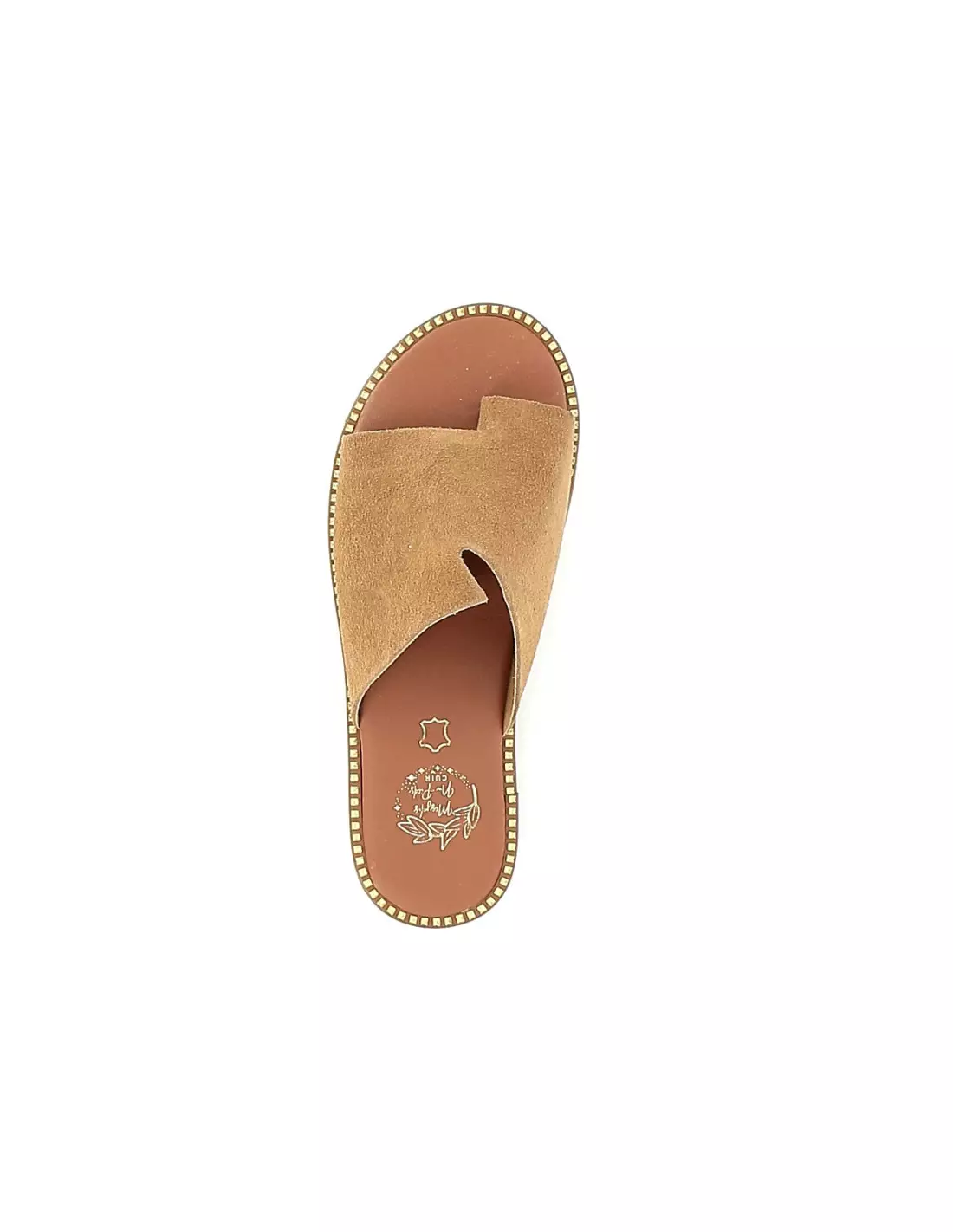 MES JOLIES NU PIEDS MJNP 18 - Mules & sabots Camel