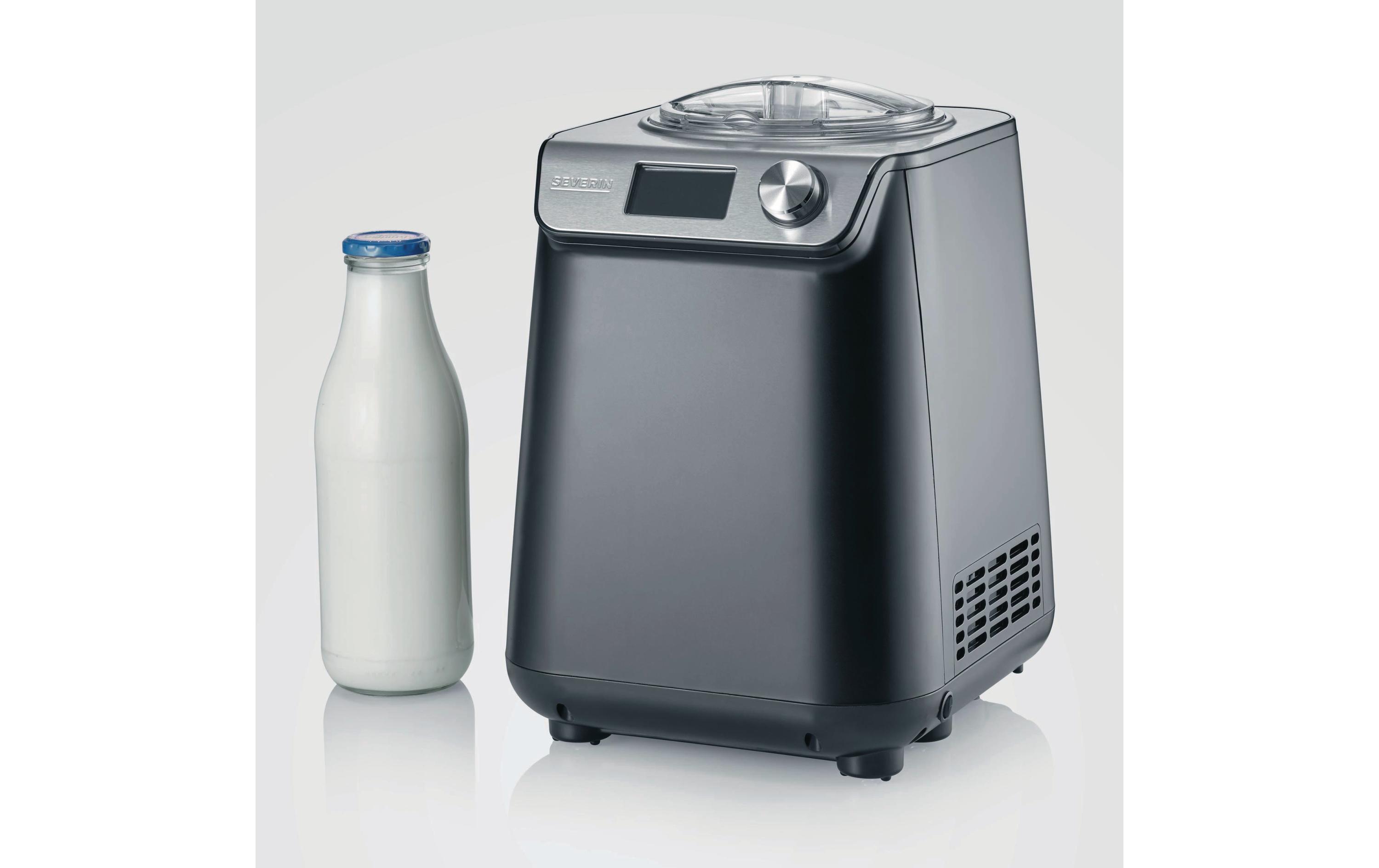 Glacemaschine EZ 7407 1.2 l, Schwarz/Silber<br>Kompakte Eismaschine und Joghurtbereiter