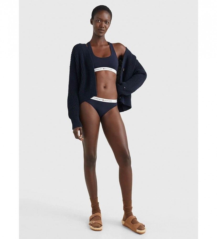 Cuecas Tommy Hilfiger Icons com inscrição azul marinho