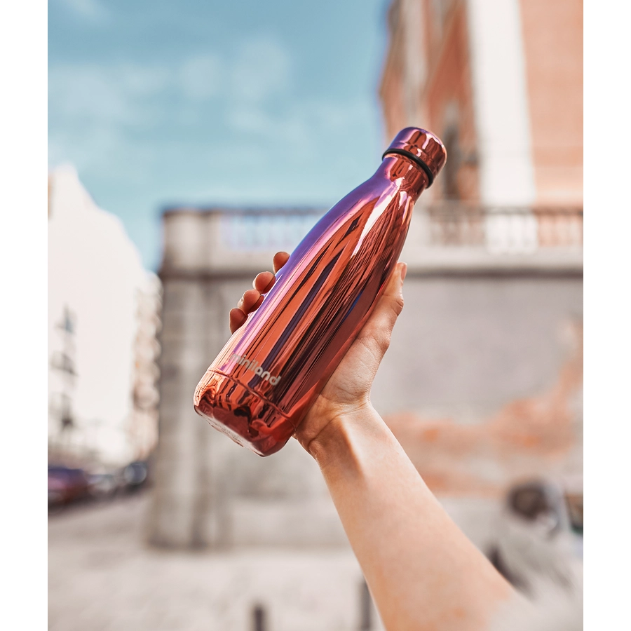 miniland Thermosflasche bottle deluxe rose mit Chromeffekt 500 ml