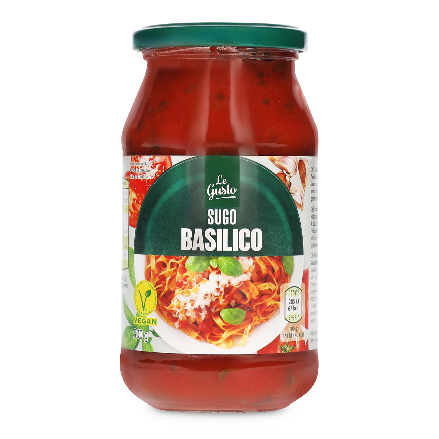 Basis Sugo 500g, Basilikum