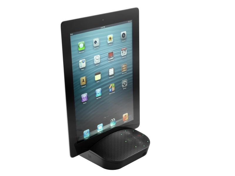 Logitech Speakerphone P710e Freisprecheinrichtung für Mobilgeräte – Verbindung mit einem beliebigen Mobilgerät via Bluetooth oder USB