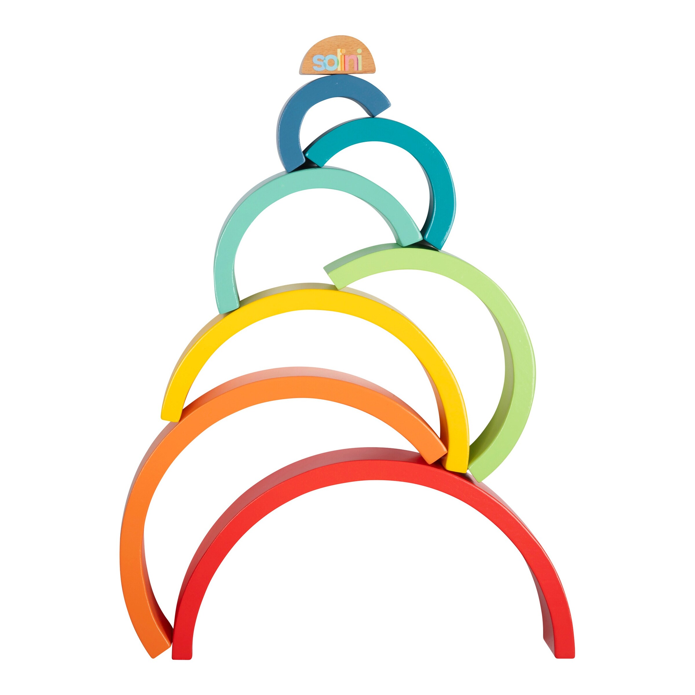solini Holzbausteine Regenbogen