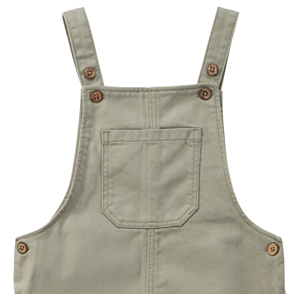Topolino Pure Collection Kinder Latzhose mit Bio-Baumwolle oliv