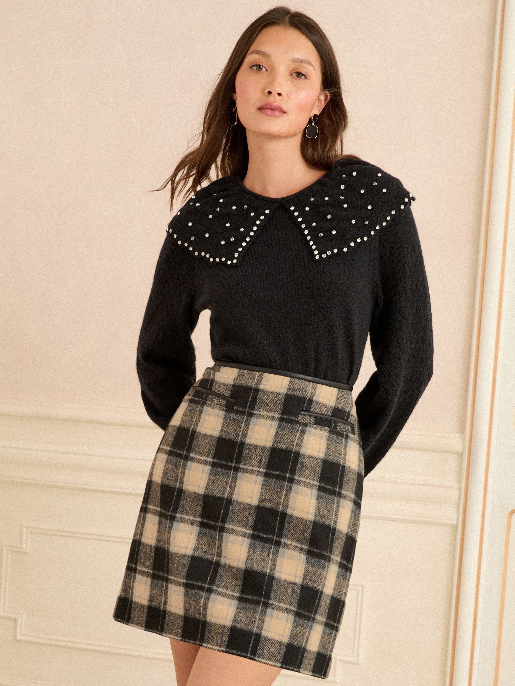 Love & Roses Brushed Mini Skirt