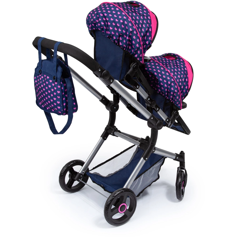 bayer Design Zwillings-Puppenwagen Twin Neo mit Einhorn