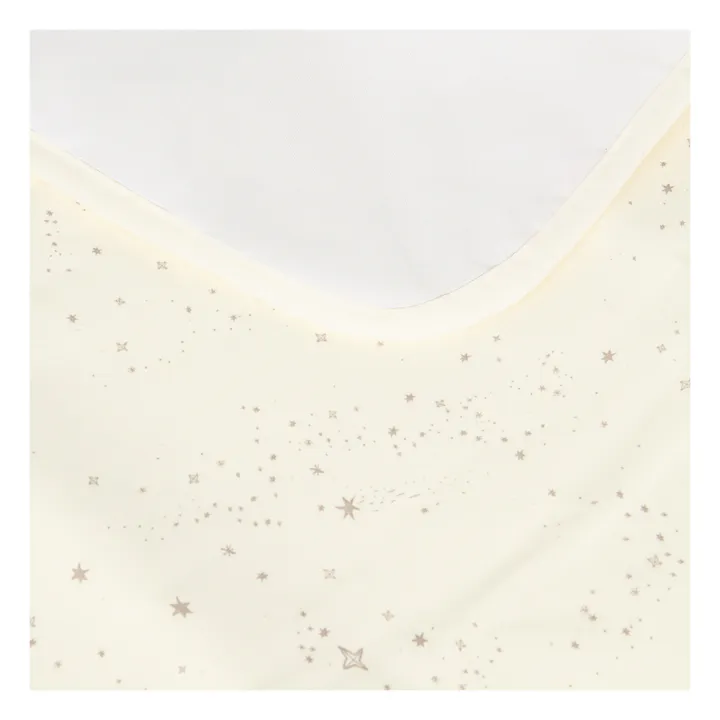 Nobodinoz Matelas à langer de voyage Stories en coton bio | Ecru