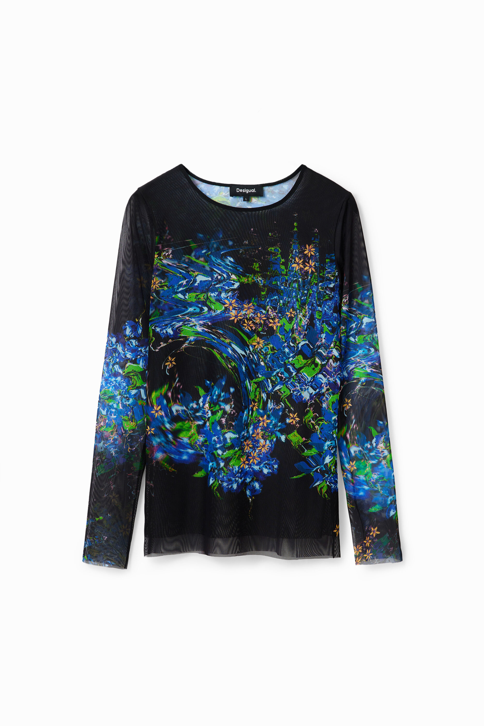 T-shirt tulle fleuri