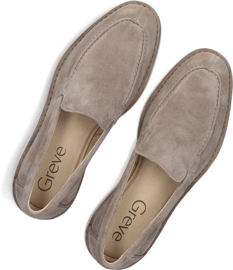 GREVE Loafers Heren Vito Maat: 42 5 Materiaal: Suède Kleur: Taupe