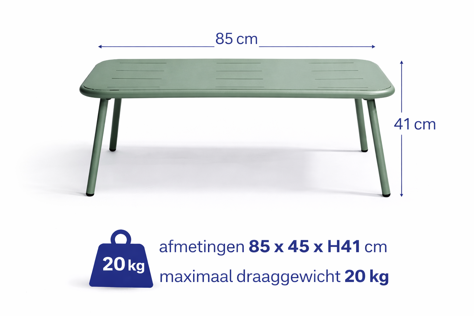 HEM 4-persoons stalen loungeset - Green