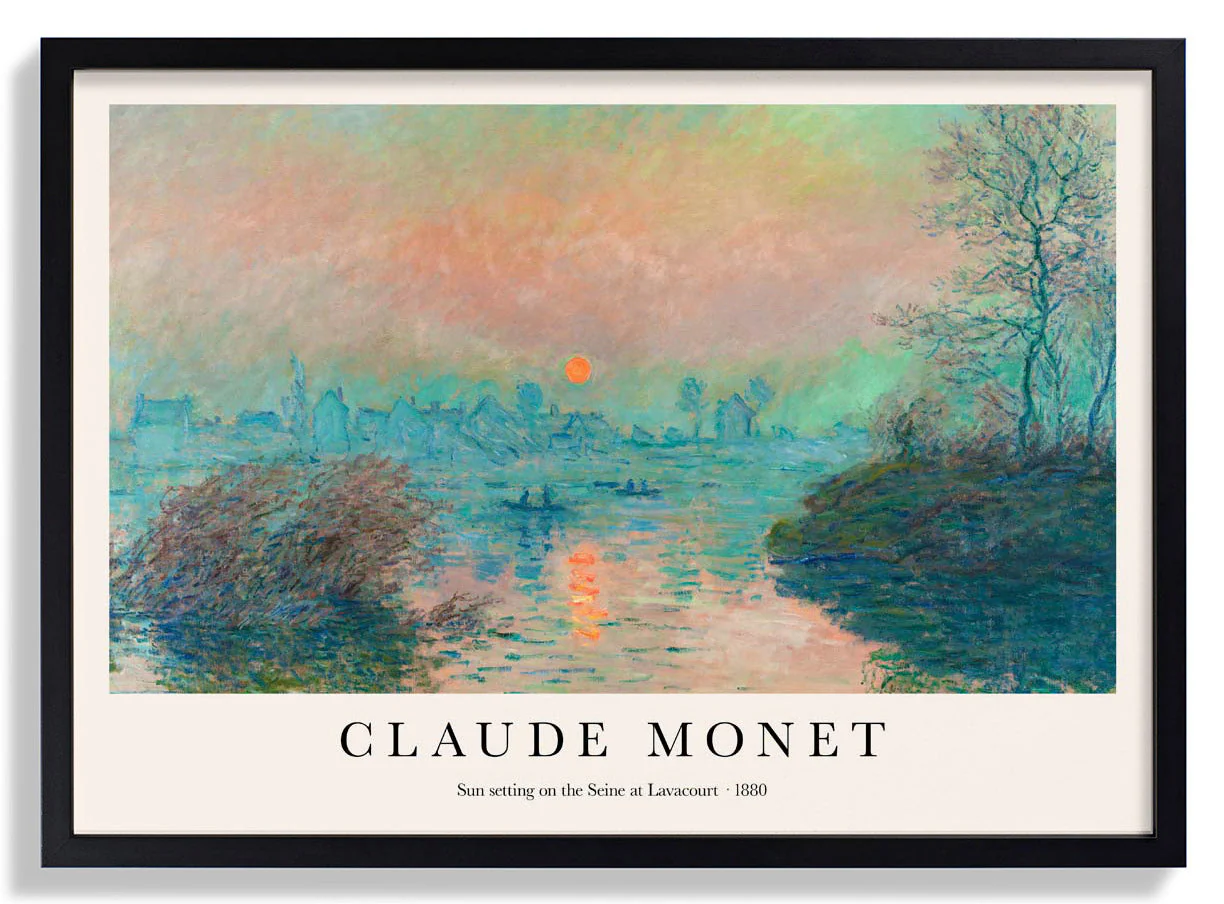 Sonnenuntergang an der Seine von Claude Monet
