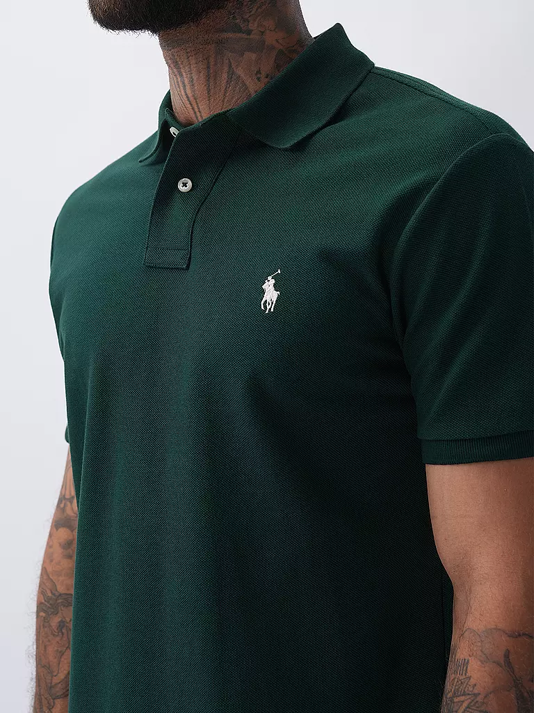 POLO RALPH LAUREN Poloshirt Custom Slim Fit dunkelgrün