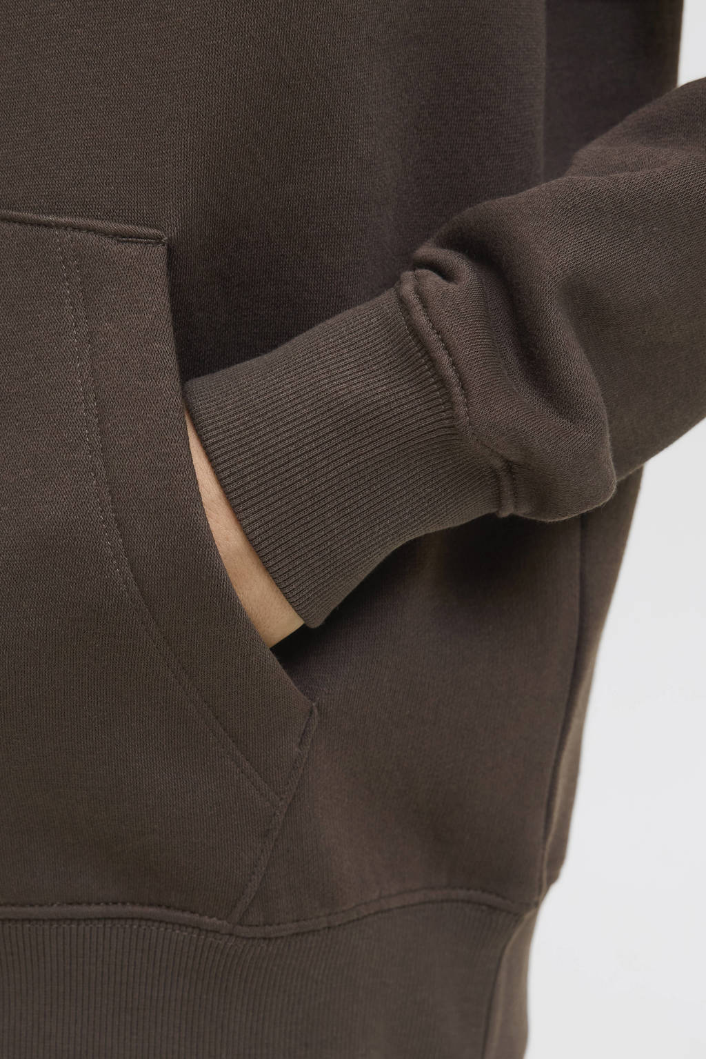 JACK & JONES JUNIOR hoodie donkerbruin