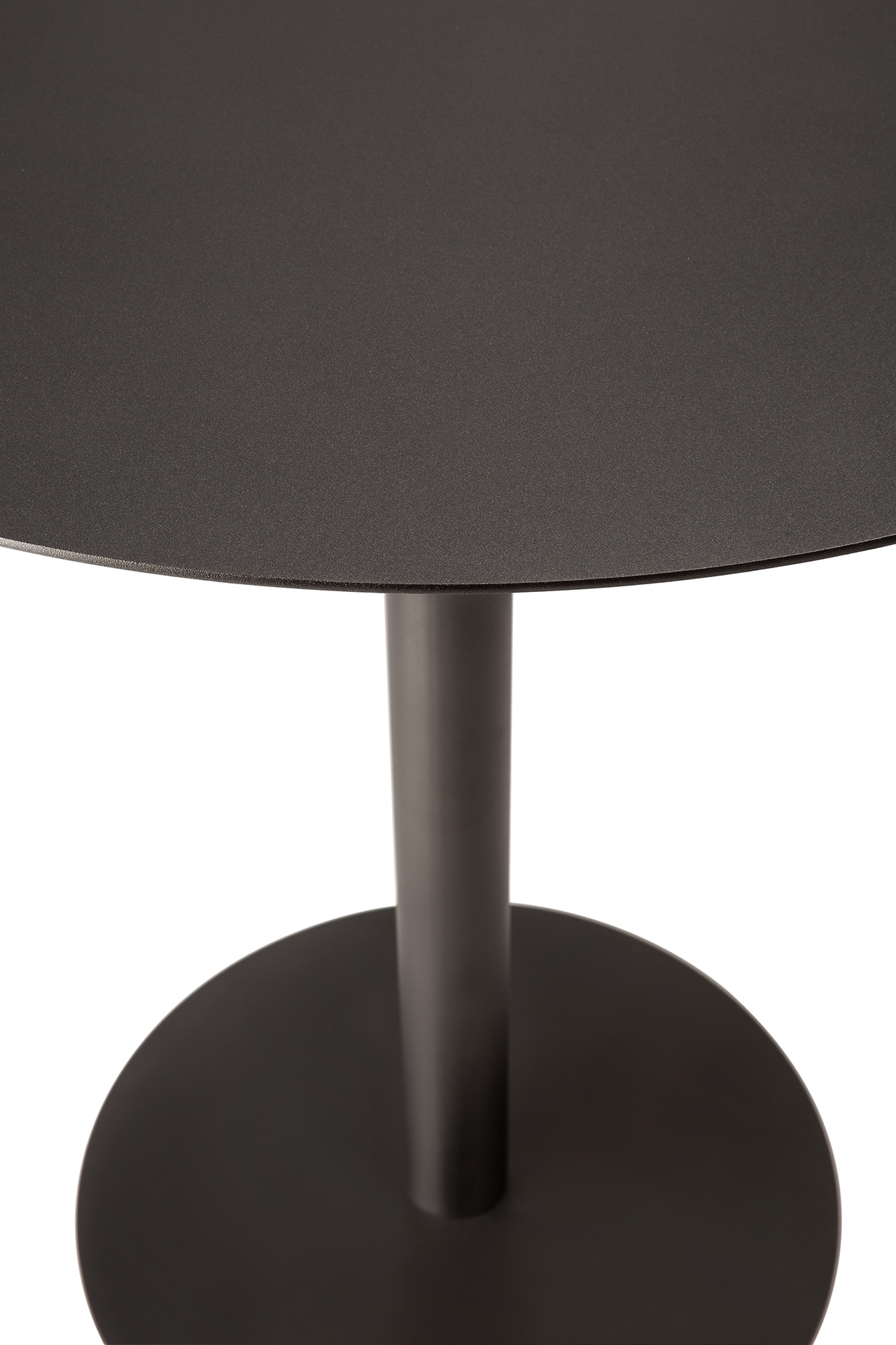 Ethnicraft - Blend eettafel rond - 70 cm - dark bronze metal
