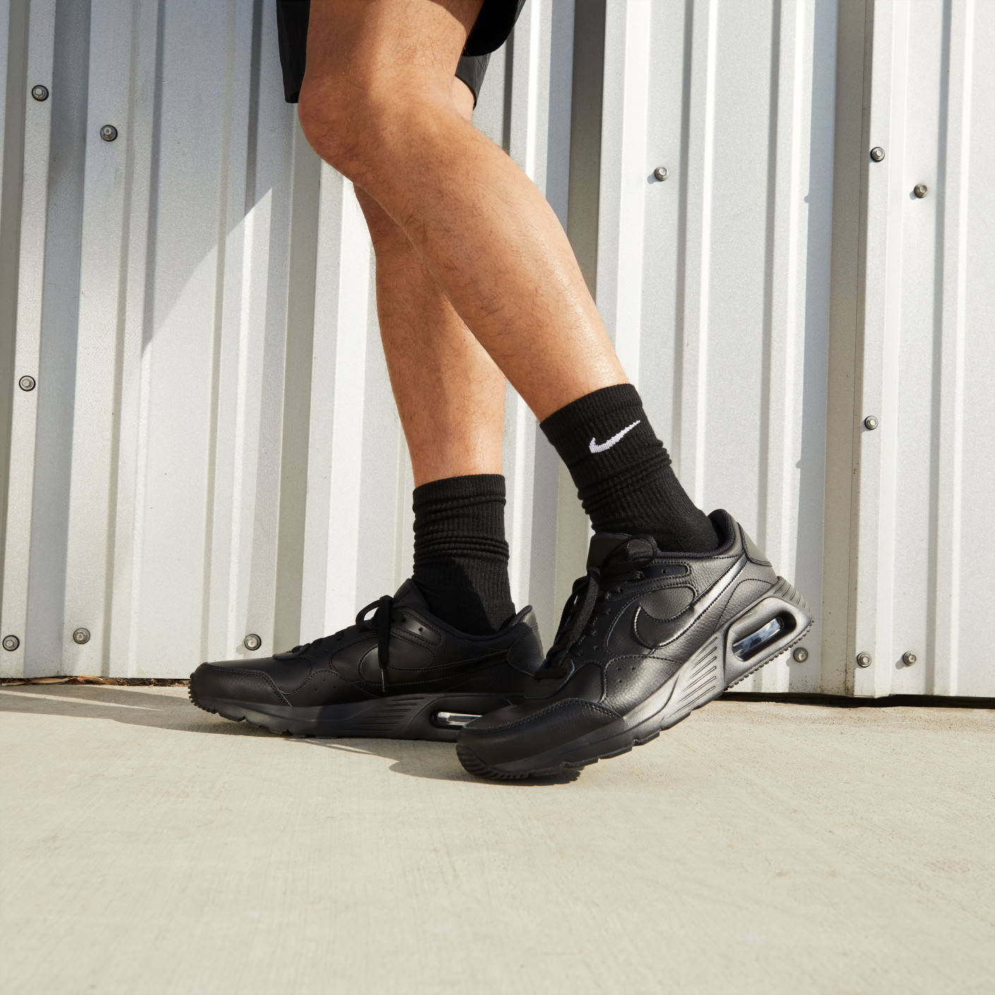 Nike Air Max SC Sneakers Leder Zwart