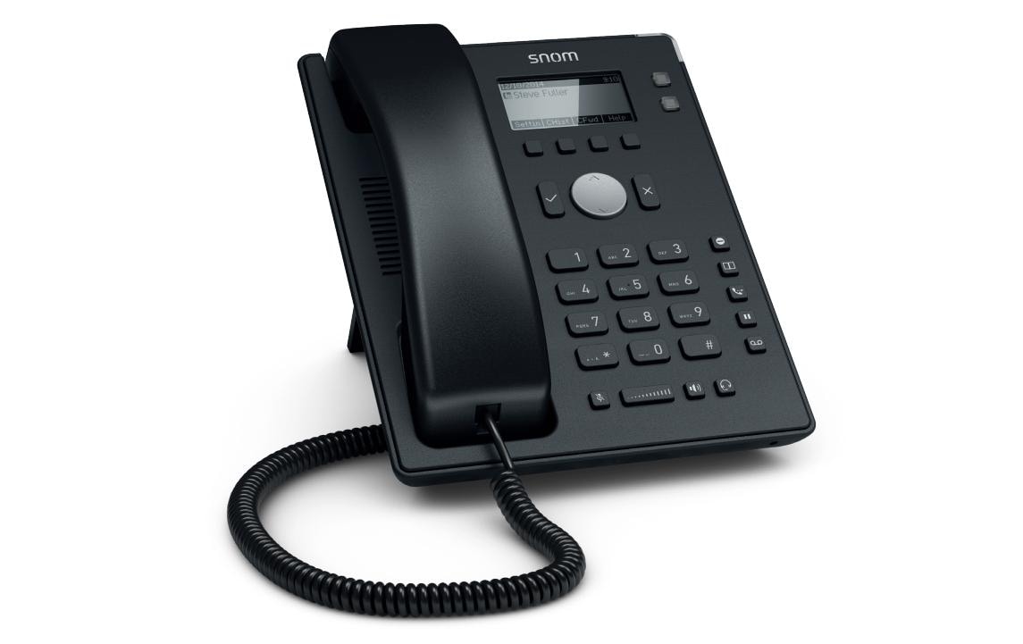 Tischtelefon D120 SchwarzVoIP-Tischtelefon mit zwei SIP-Konten
