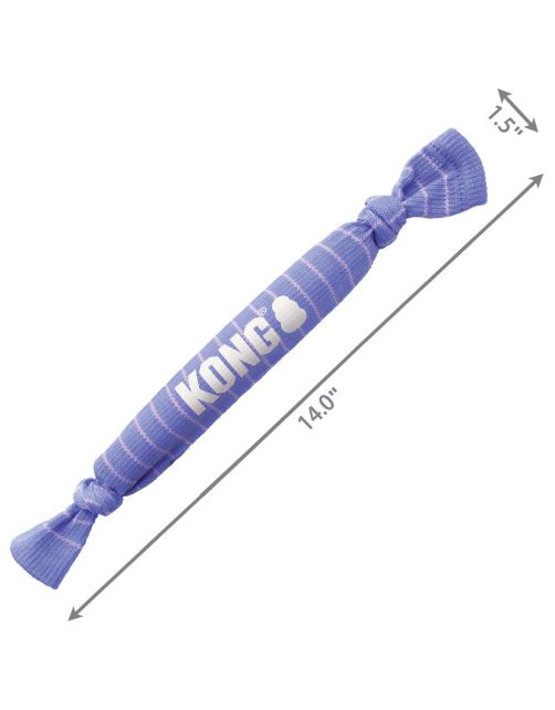 Kong Signature Crunch Rope Single Puppy - Hondenspeelgoed - 40.5 cm Lichtpaars Small\/Medium