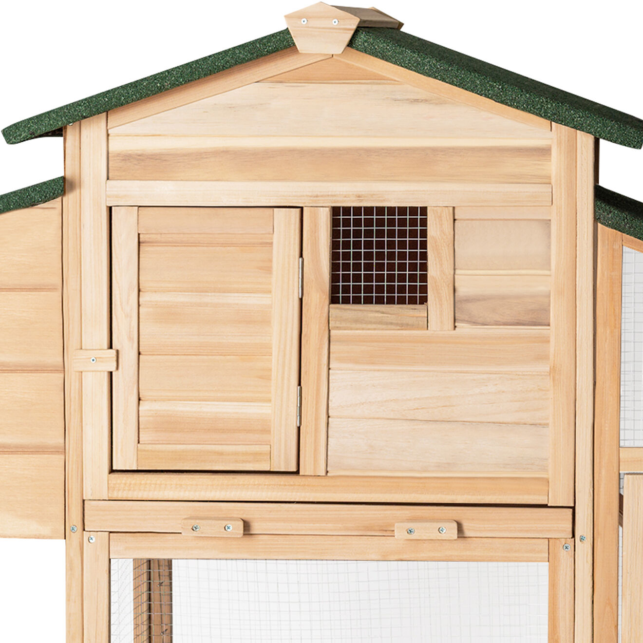 Pratik Garden Poulailler avec pondoir Animalerie bois/vert - 172x110x64 cm