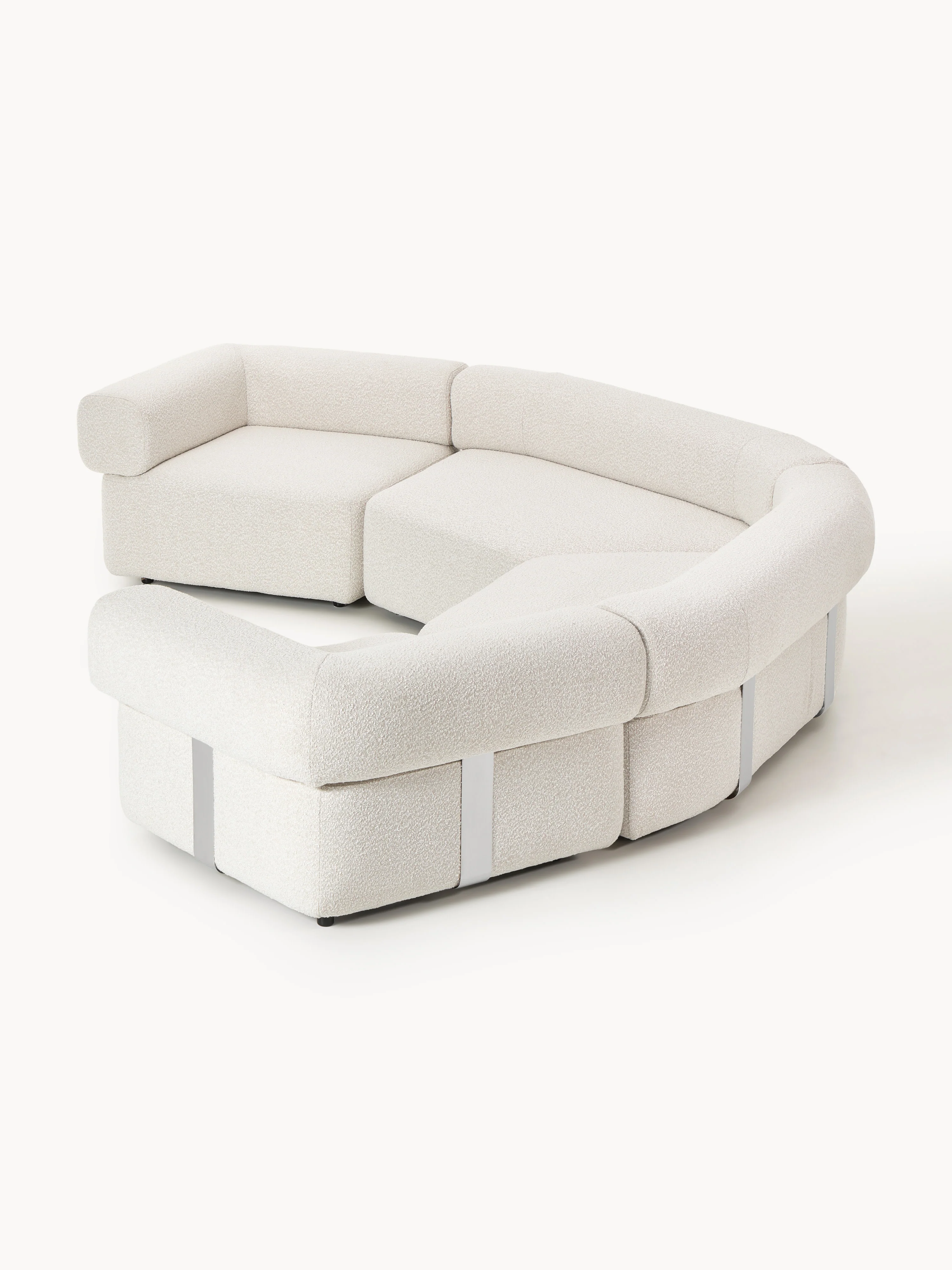 Grote modulaire bank Anton van bouclé