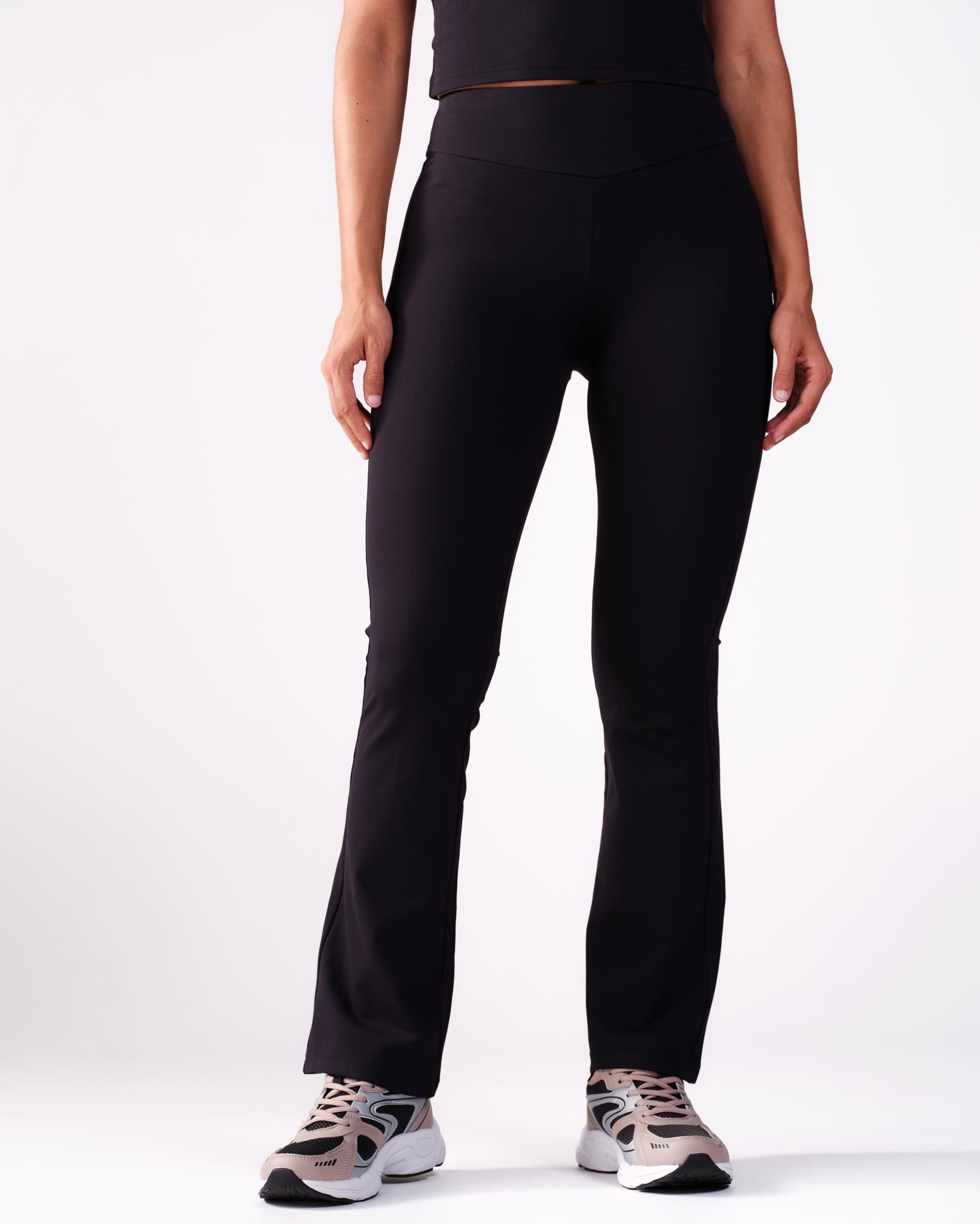 Bumpro Lively Flare Pants Black