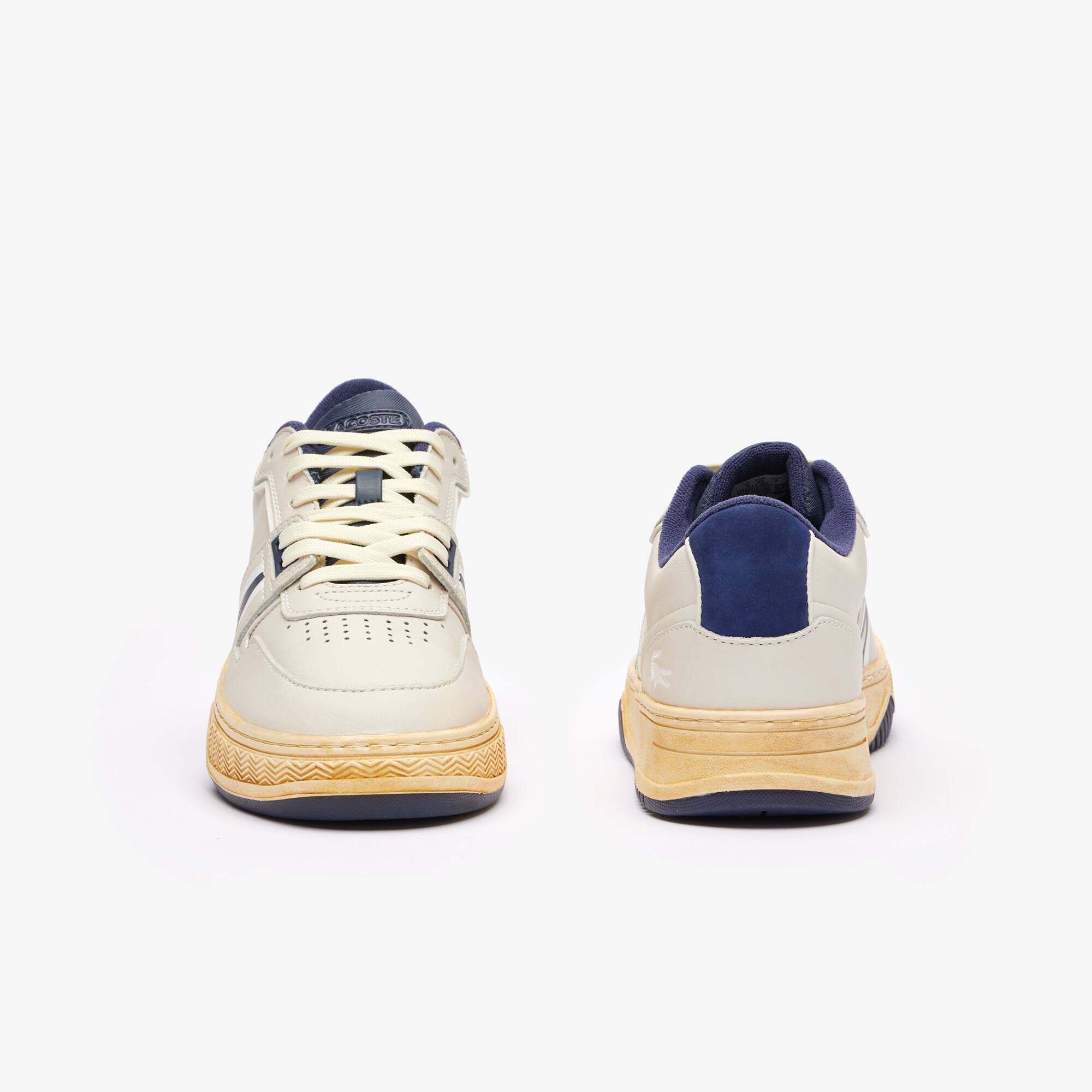 Sneakers L001 Vintage Inspired homme en cuir Sneakers - Blanc - Lacoste - Homme