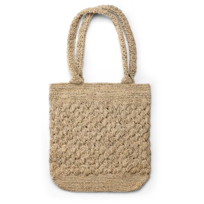Damen-Totebag gehäkelt, natur